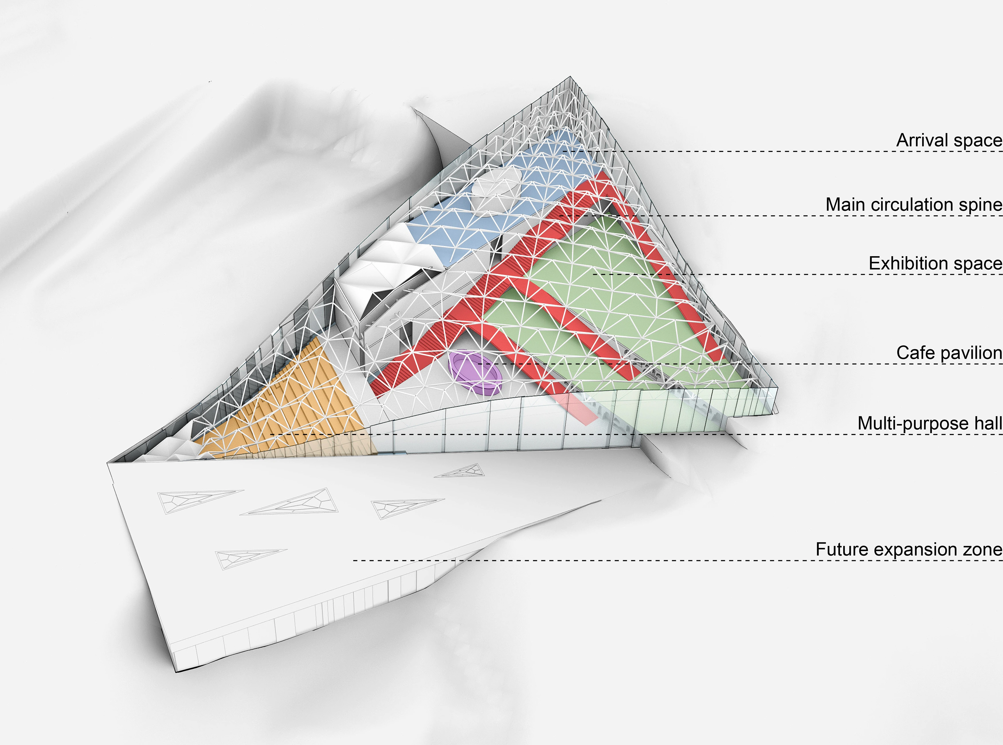 Design diagram 2 for Prism, Bamiyan, Afghanistan.