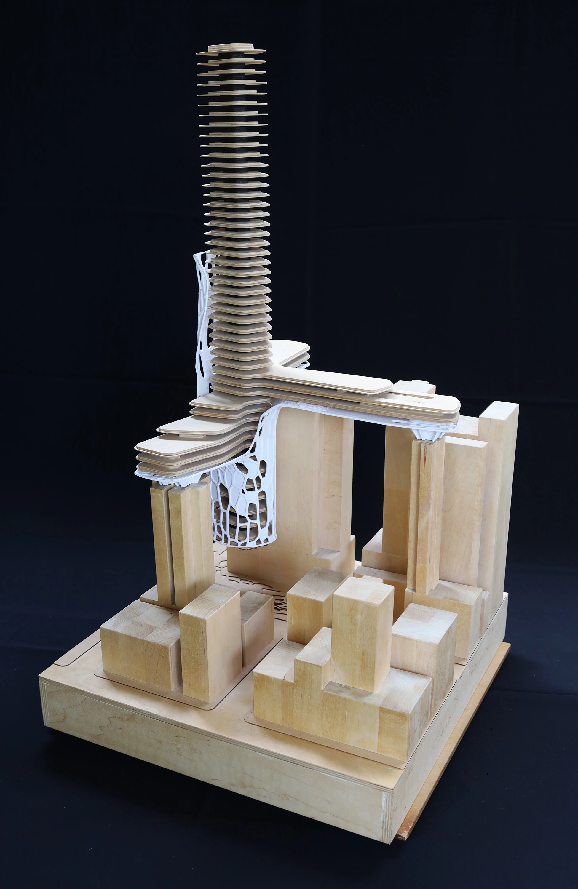 Physical model 4 for Red light hotel, Hong Kong, China.